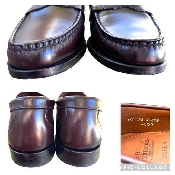 Allen Edmonds Walden Penny Loafer Dress Shoes Men’s Size 10 2A Brown Leather - Picture 5 of 8